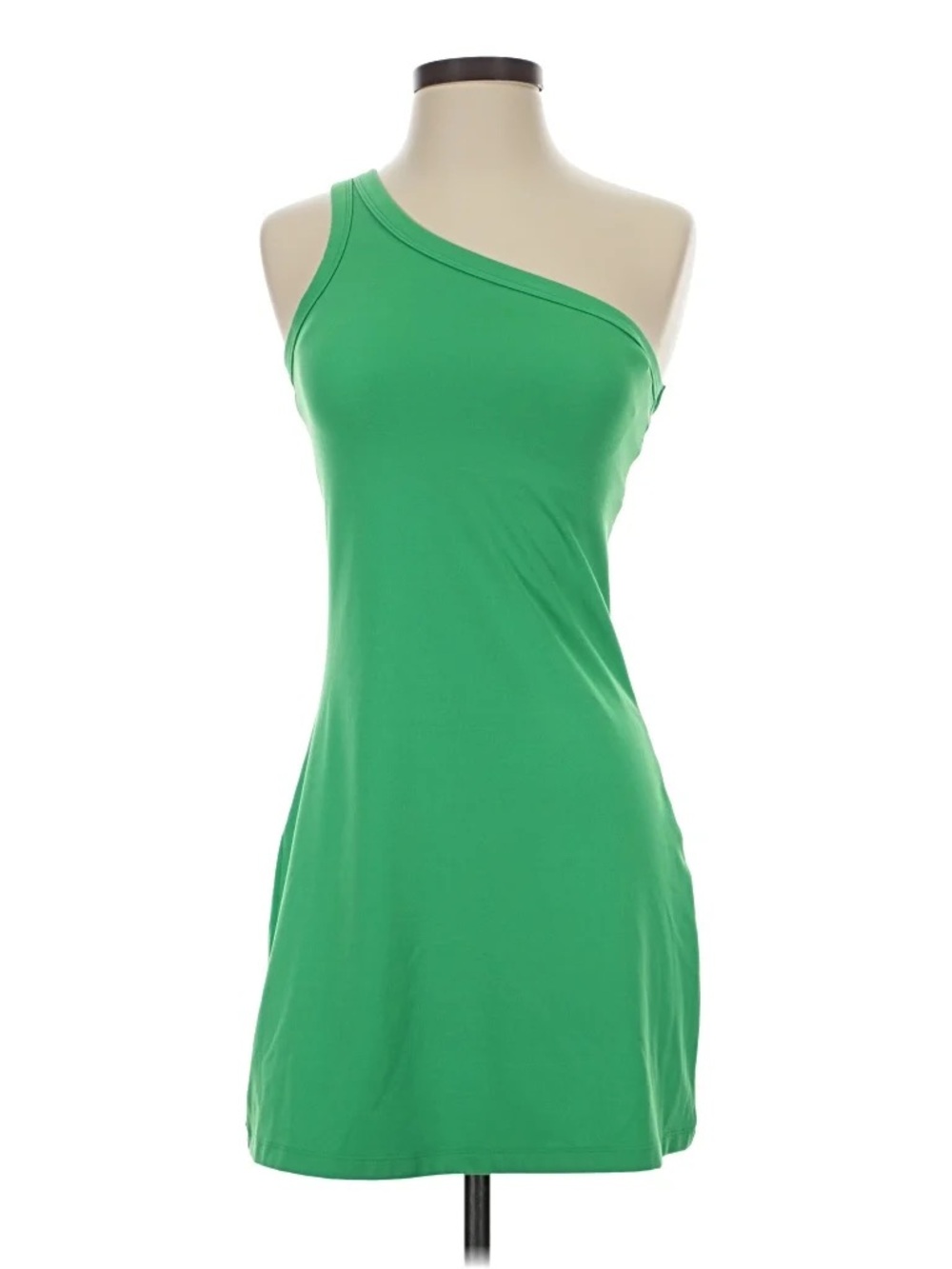 all in motion One-Shoulder Green Mini Dress
